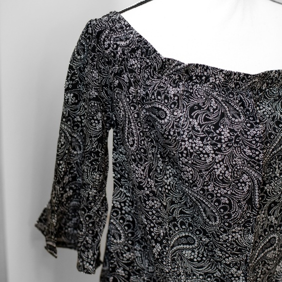 Dressy Shirt | Off the Shouler or Boat Neck Dressy Top - Picture 2 of 3